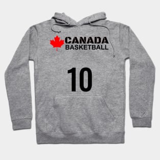 Canada Basketball Number 10 Design Gift Idea Hoodie